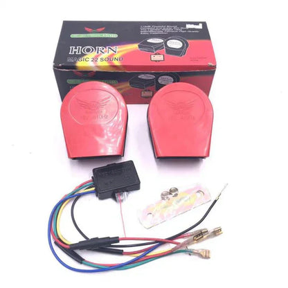 22 Sound Horn Electronic Siren High Power Motorcycle / Car JCAA Horn